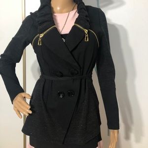 Black blazer decorated